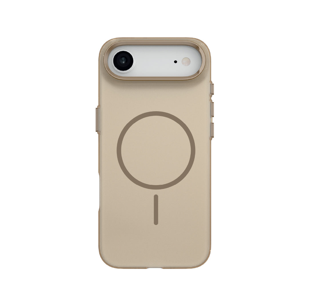 LZEL Magkryden Slim Case for iPhone Air | Crystal Clear + Titanium Copper