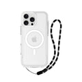Asli Global LanyardMag MagSafe Case for iPhone 16 Pro Max â€“ Built-In Lanyard | Clear/White