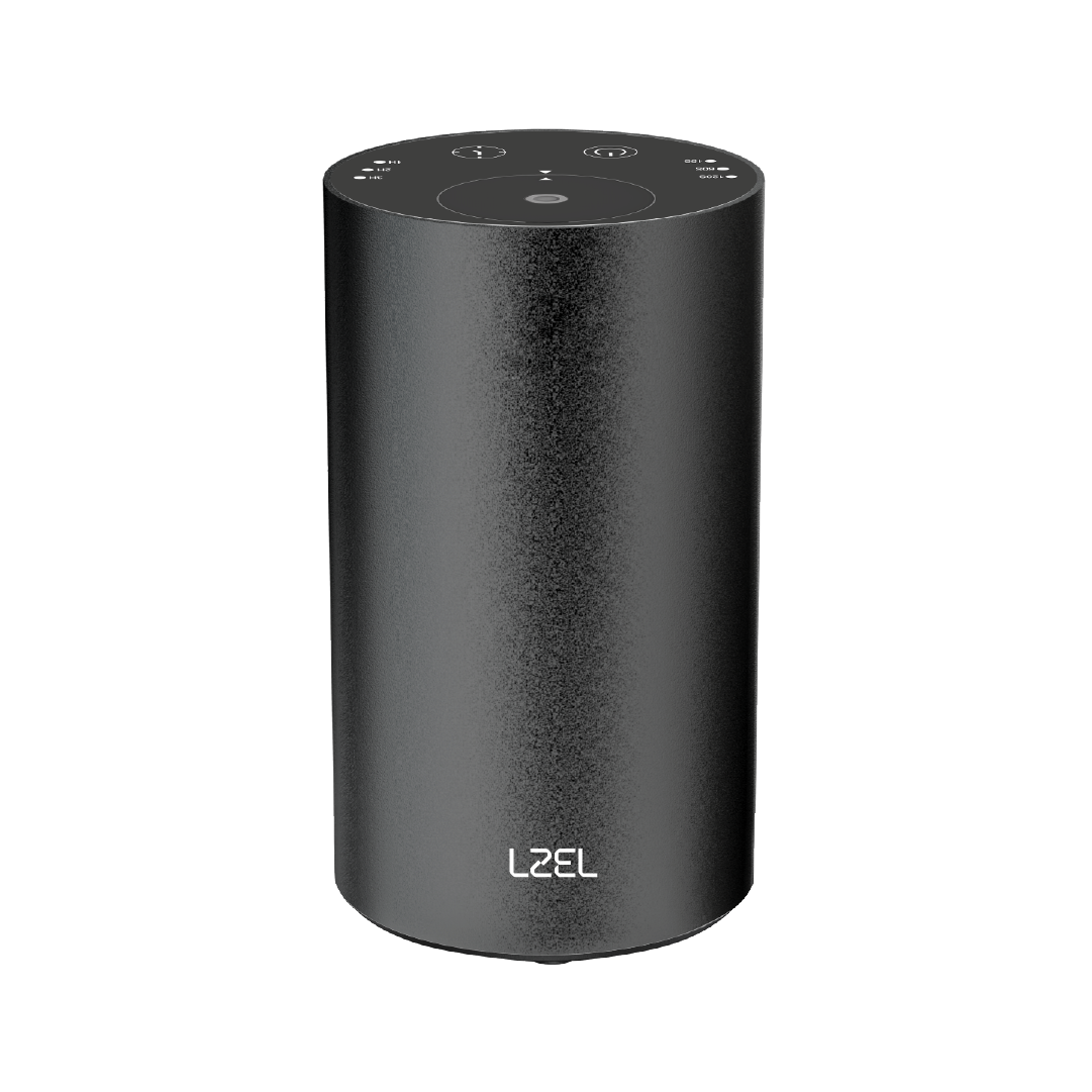 LZEL Aroma Diffuser Aromavista Elite Mini Essential Oil Diffuser Waterless Nebulizer Aroma Diffuser, 2000mah | Black
