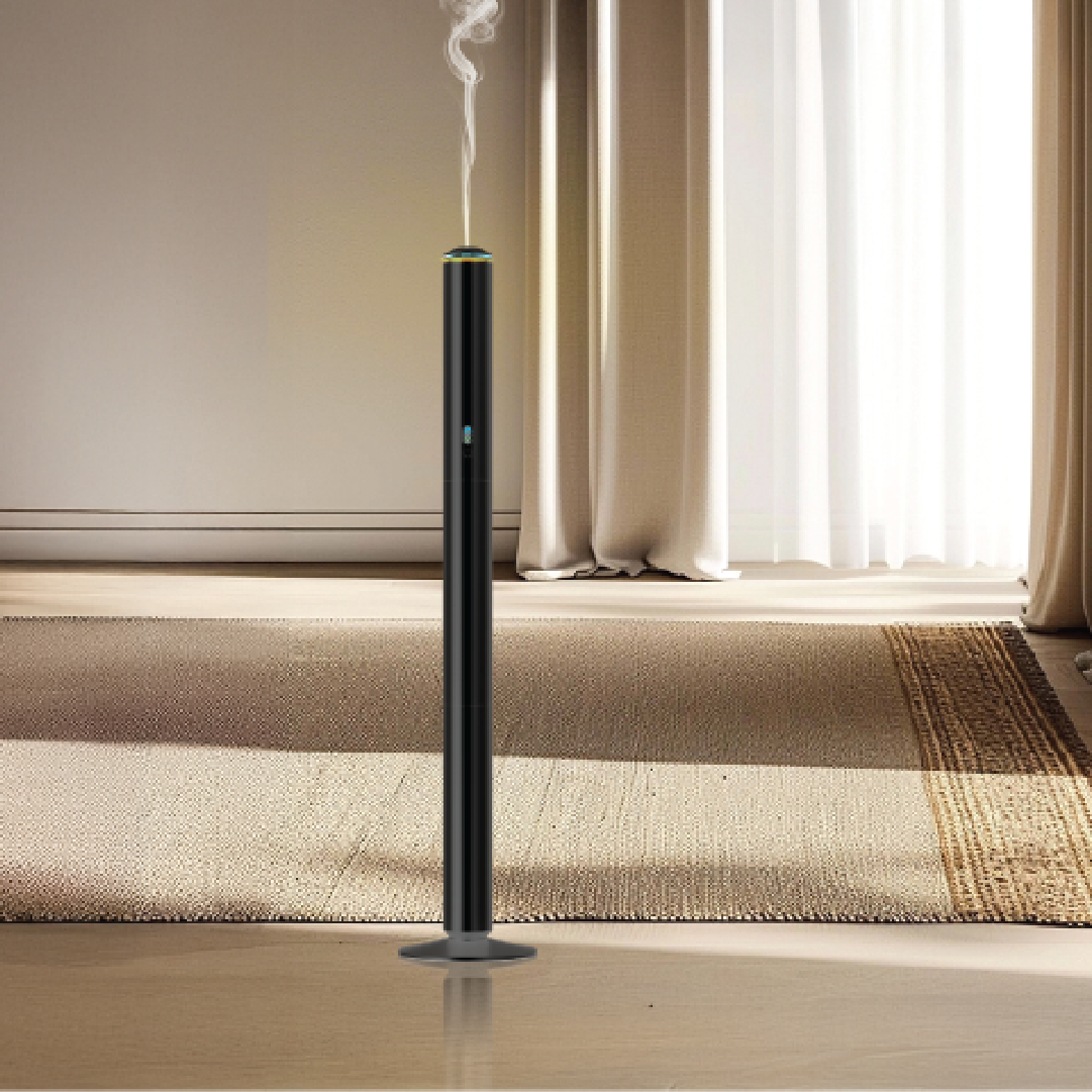 LZEL Aroma Diffuser Aromavista Serenity Prestige Scent Diffuser Waterless Nebulizer Aroma Diffuser, 2000sqft | Black