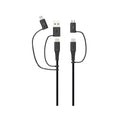LZEL Celeris PowerQuint 5-in-1 Braided Fast Charging Cable | Black