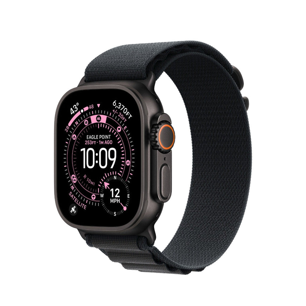 Apple Watch Ultra 3 (2025) GPS + Cellular, 49mm  - Black Titanium Case - Black Alpine Loop | L