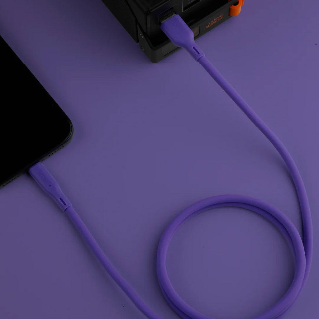 LZEL Celeris Silox CXL Soft Silicone USB-A to Lightning Cable, 480Mbps, 15W Max, 2m