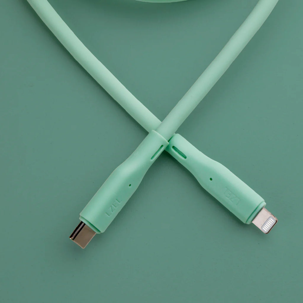 LZEL Celeris Silox CXL Soft Silicone USB-C to Lightning Cable, 480Mbps, 60W Max, 2m