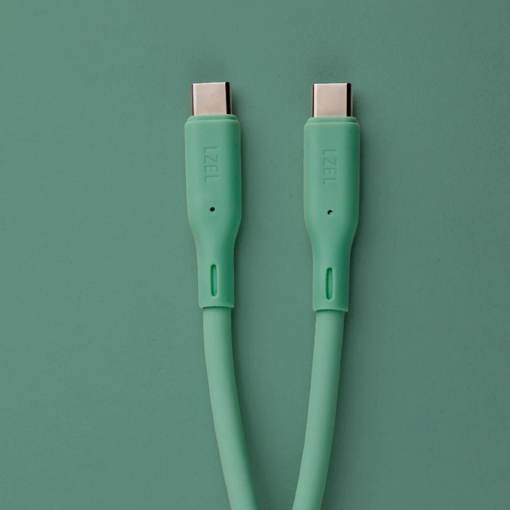 LZEL Celeris Silox CXL Soft Silicone USB-C to USB-C Cable, 480Mbps, 240W Max, 2m