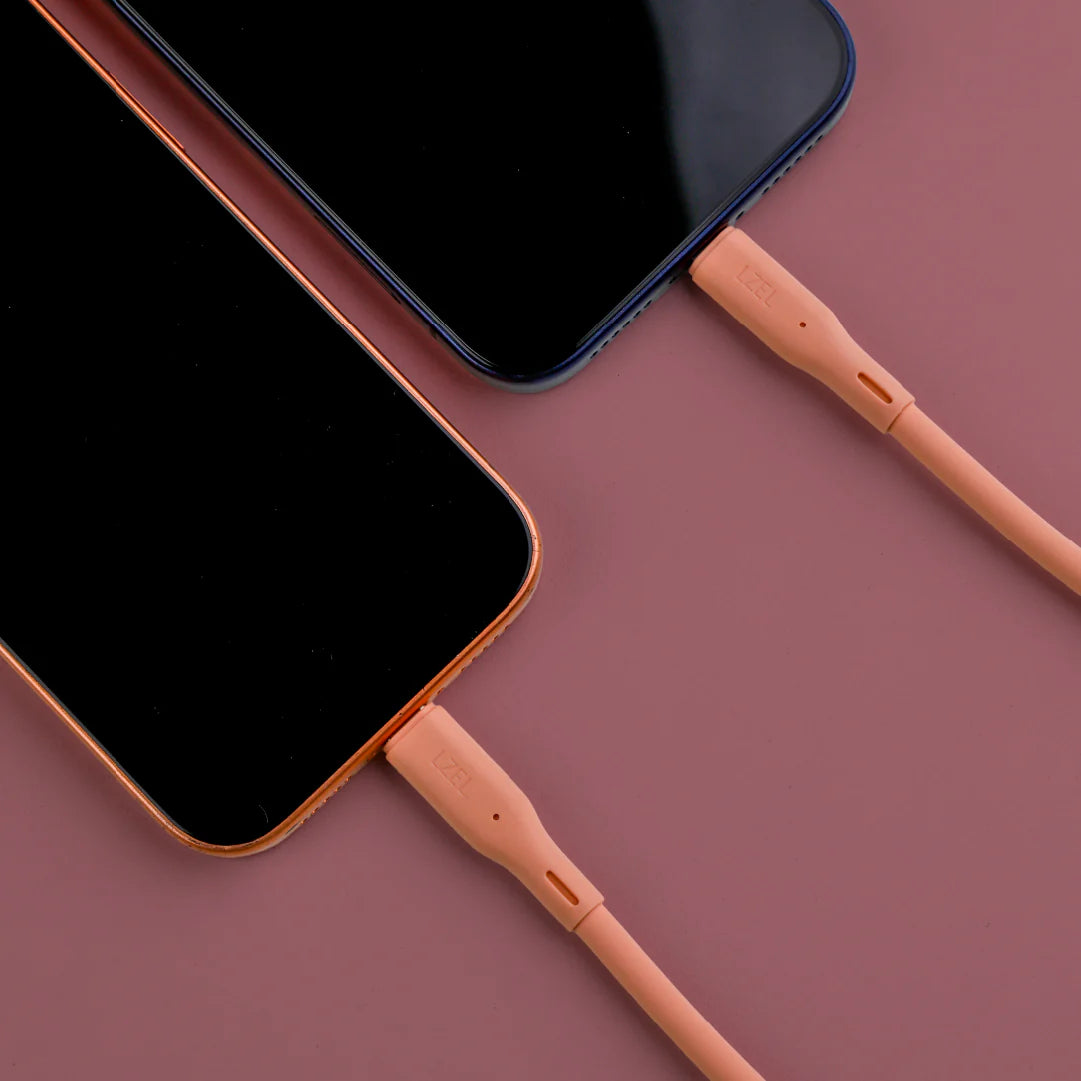LZEL Celeris Silox CXL Soft Silicone USB-C to Lightning Cable, 480Mbps, 60W Max, 2m