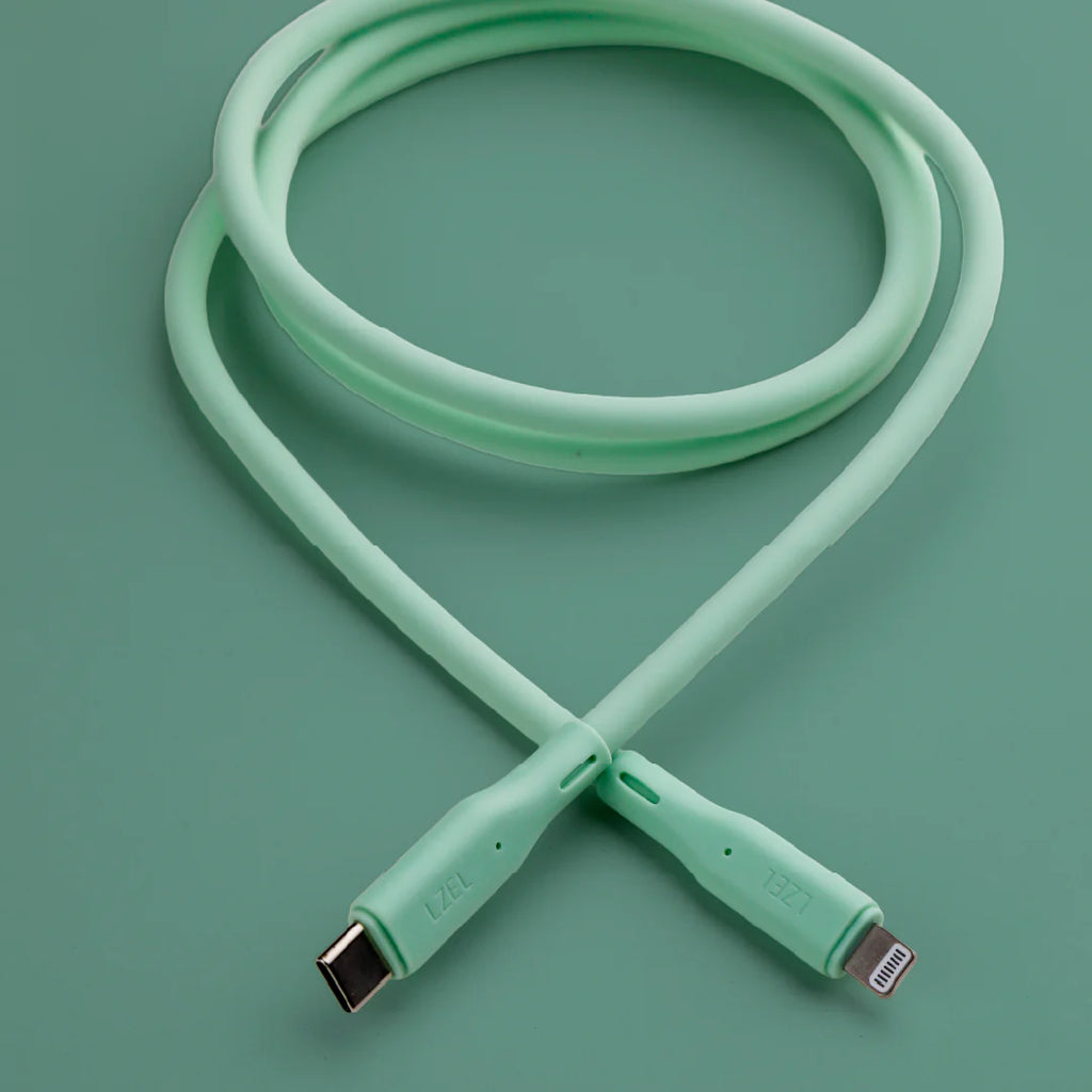 LZEL Celeris Silox CXL Soft Silicone USB-C to Lightning Cable, 480Mbps, 60W Max, 2m