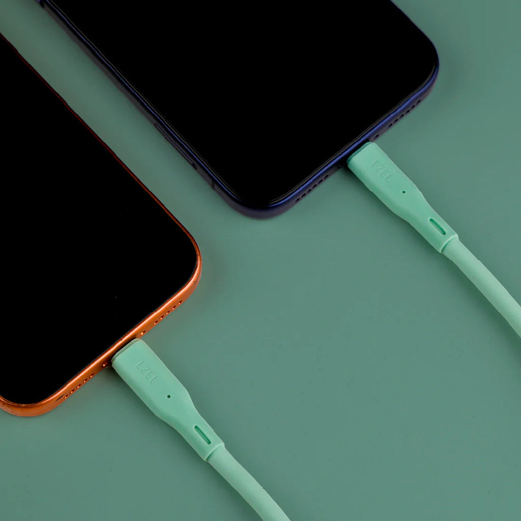LZEL Celeris Silox CXL Soft Silicone USB-C to Lightning Cable, 480Mbps, 60W Max, 2m