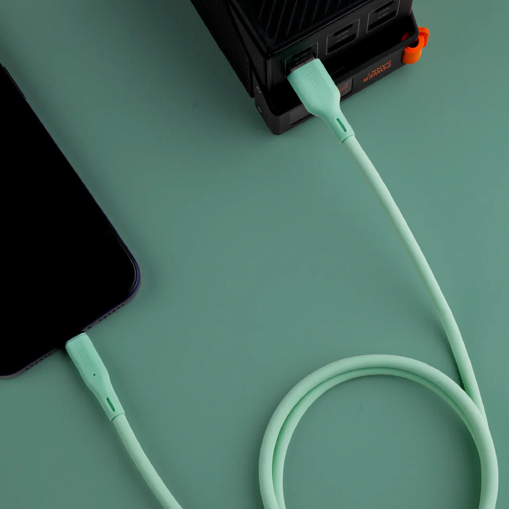 LZEL Celeris Silox CXL Soft Silicone USB-A to Lightning Cable, 480Mbps, 15W Max, 2m