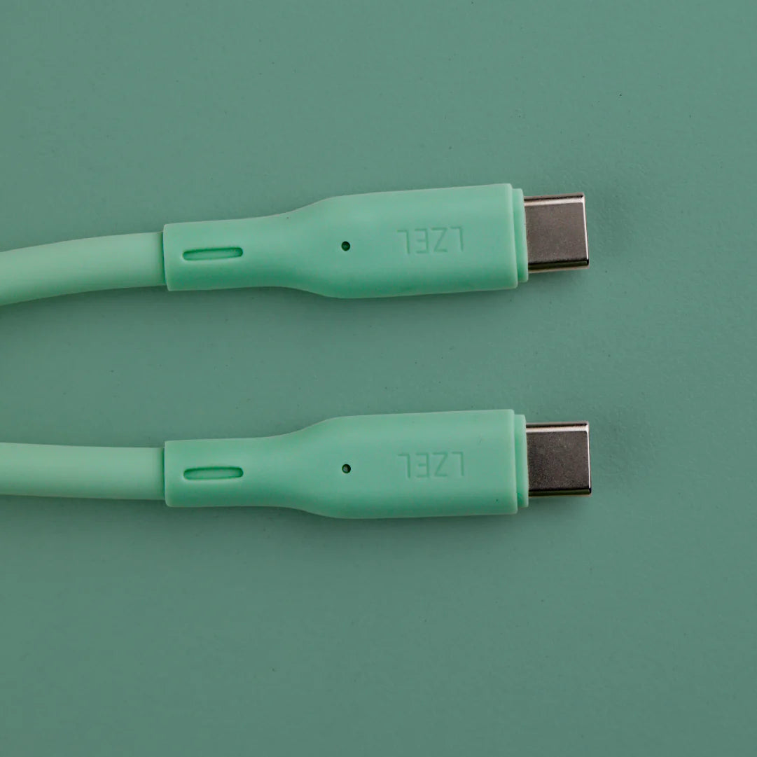 LZEL Celeris Silox CXL Soft Silicone USB-C to USB-C Cable, 480Mbps, 240W Max, 2m