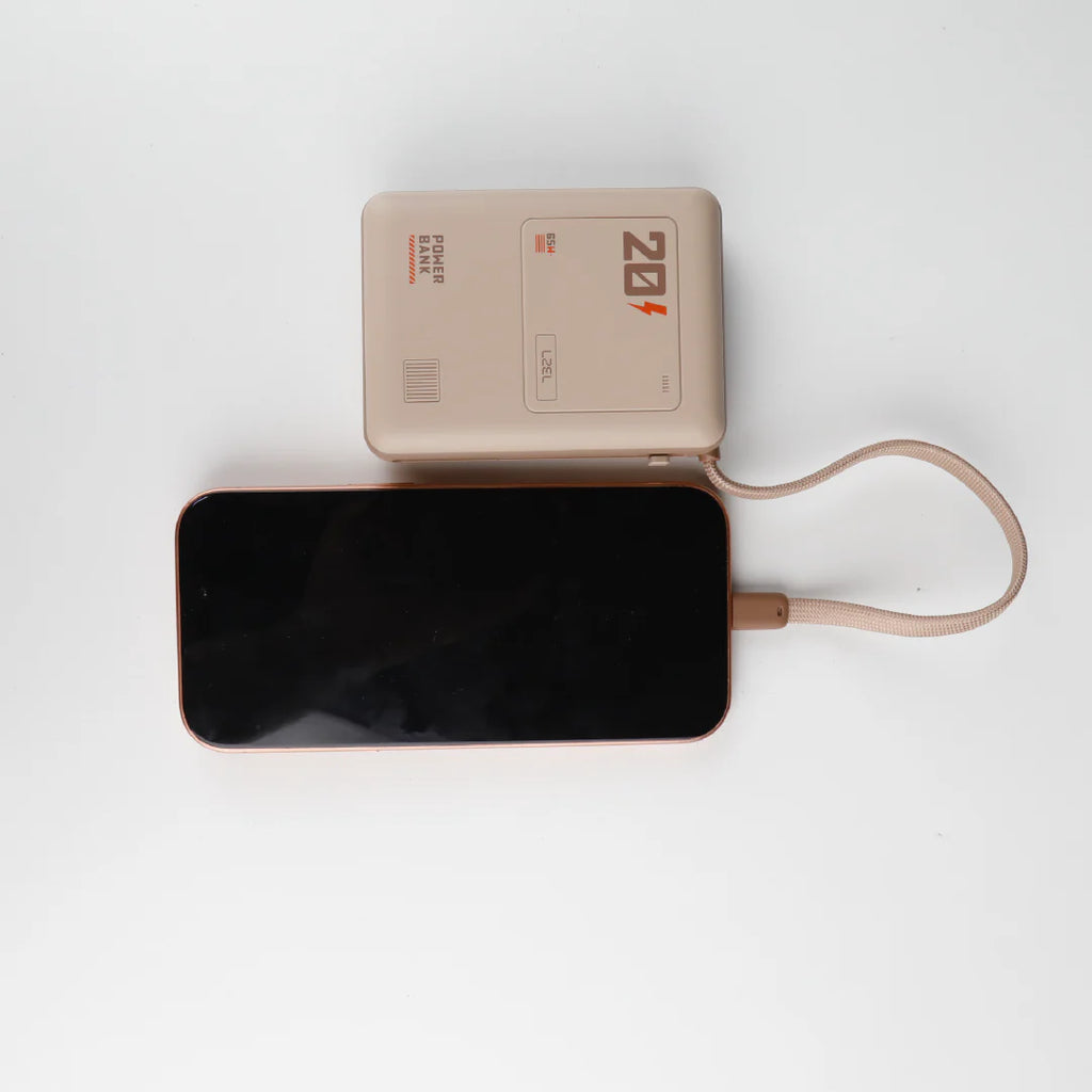 LZEL Zenoflex Surge20 Portable 20000Mah  65W Max Pd Power Bank Dual Usb-C