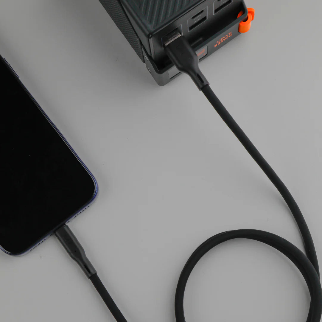 LZEL Celeris Silox CXL Soft Silicone USB-A to Lightning Cable, 480Mbps, 15W Max, 2m