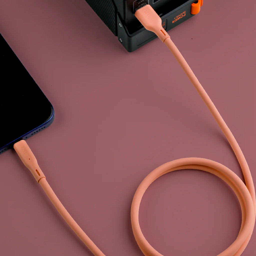 LZEL Celeris Silox CXL Soft Silicone USB-A to Lightning Cable, 480Mbps, 15W Max, 2m