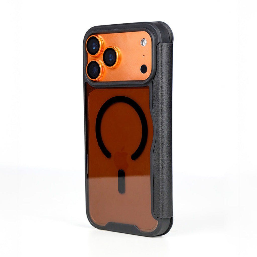 LZEL MagFlip Wallet Case for iPhone 17 Pro Max | Black