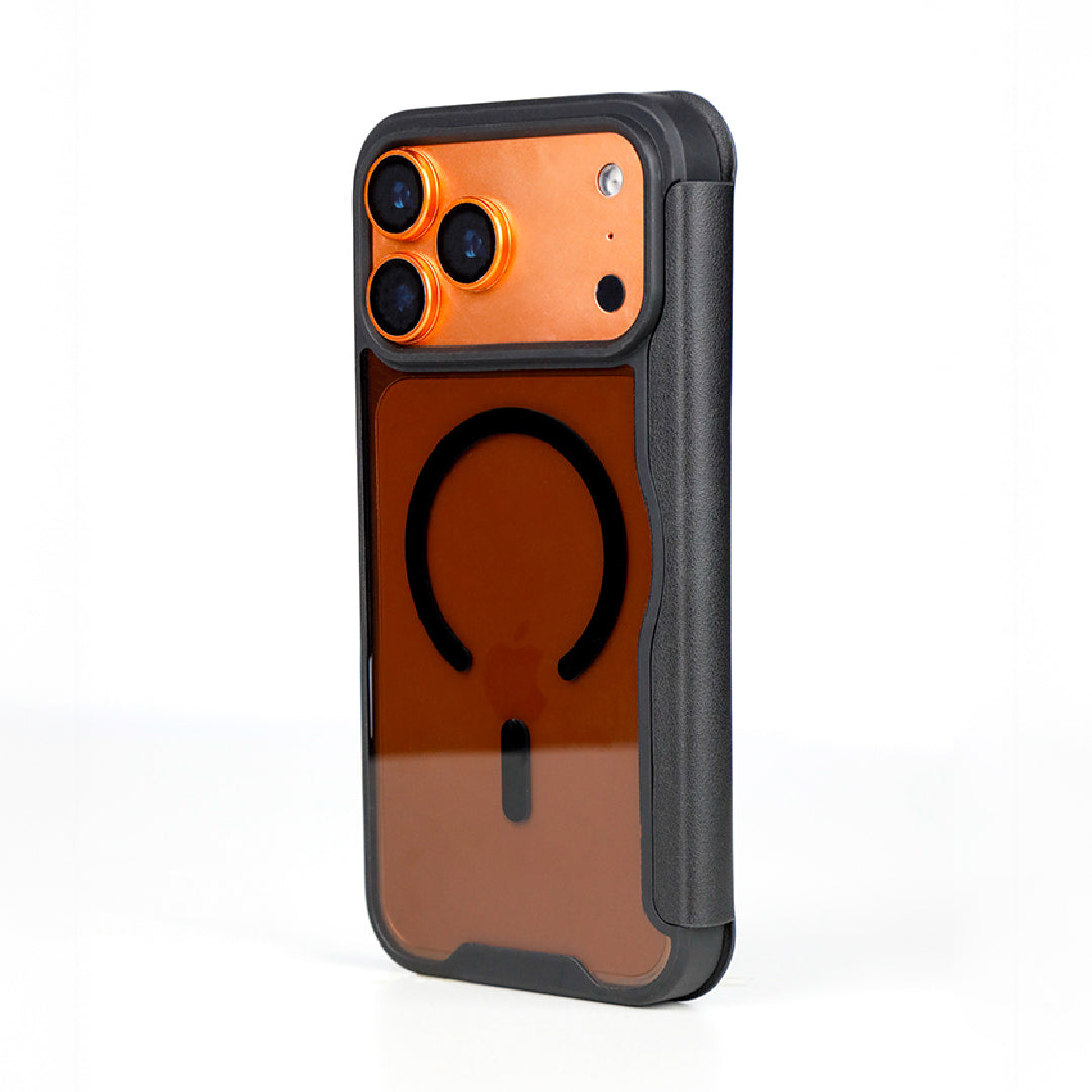 LZEL MagFlip Wallet Case for iPhone 17 Pro Max | Black