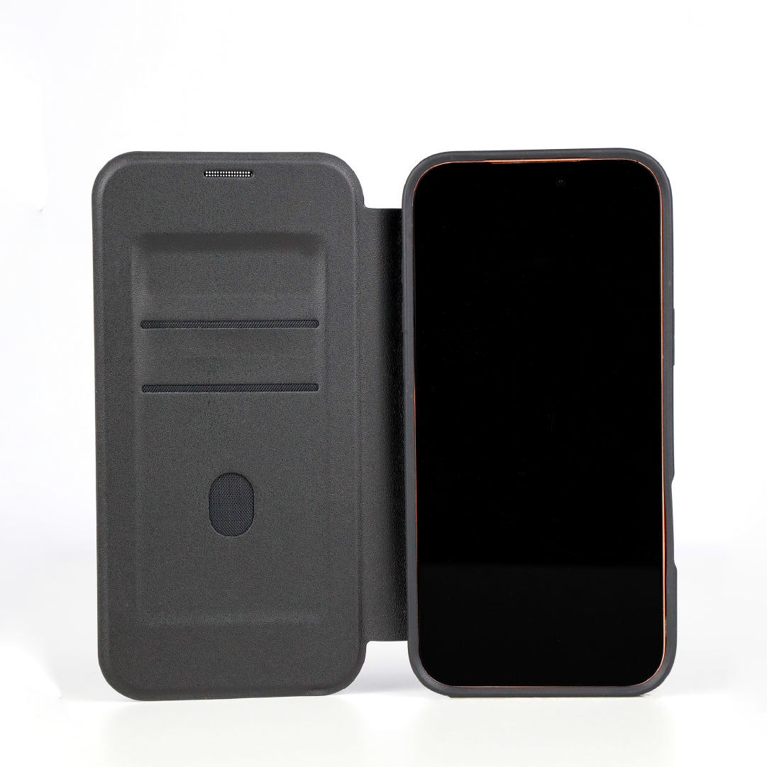 LZEL MagFlip Wallet Case for iPhone 17 Pro Max | Black