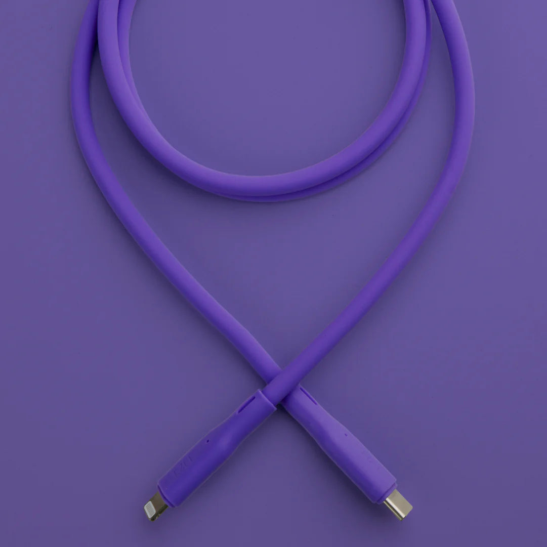 LZEL Celeris Silox CXL Soft Silicone USB-C to Lightning Cable, 480Mbps, 60W Max, 2m