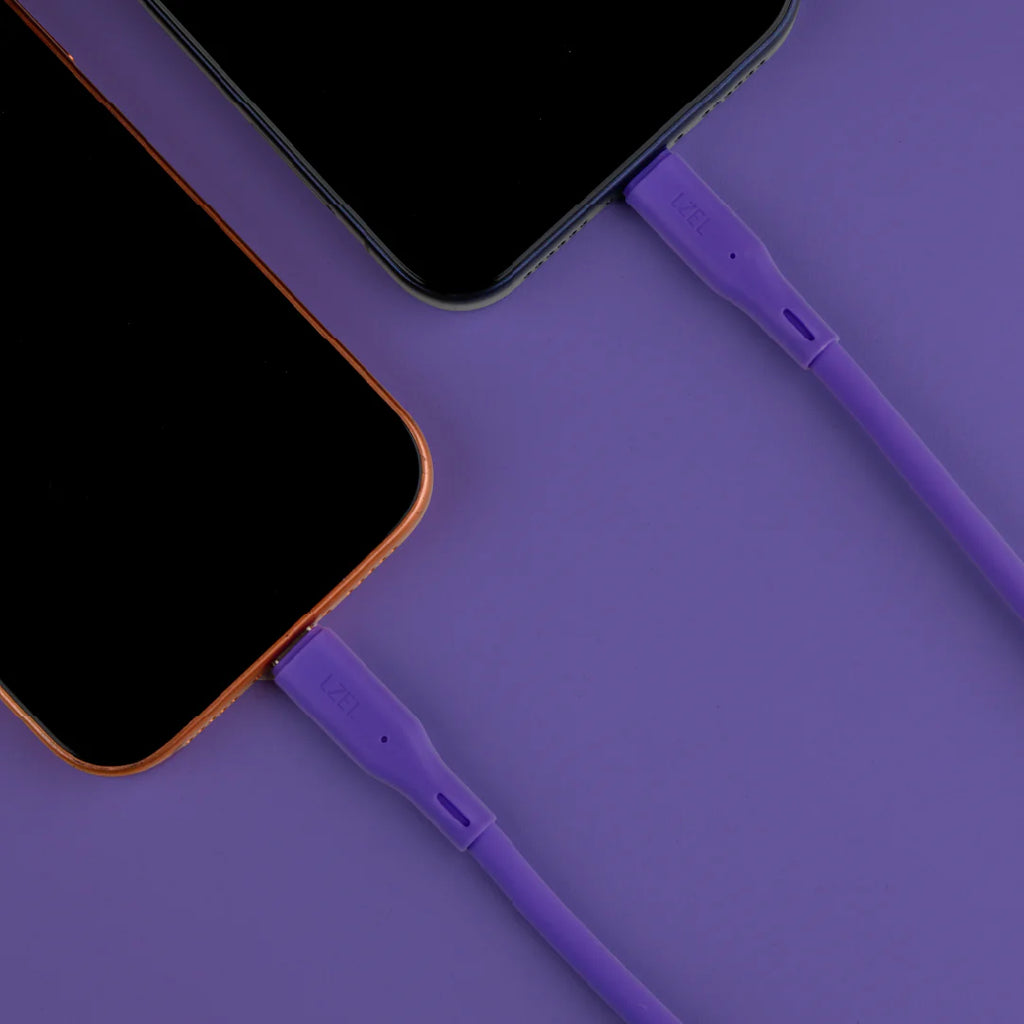 LZEL Celeris Silox CXL Soft Silicone USB-C to Lightning Cable, 480Mbps, 60W Max, 2m