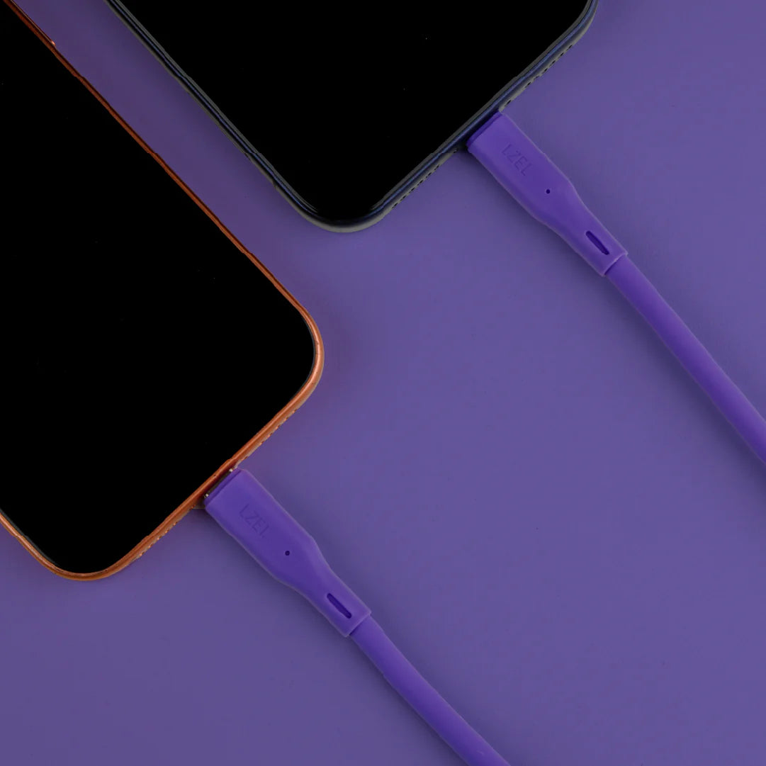 LZEL Celeris Silox CXL Soft Silicone USB-C to Lightning Cable, 480Mbps, 60W Max, 2m