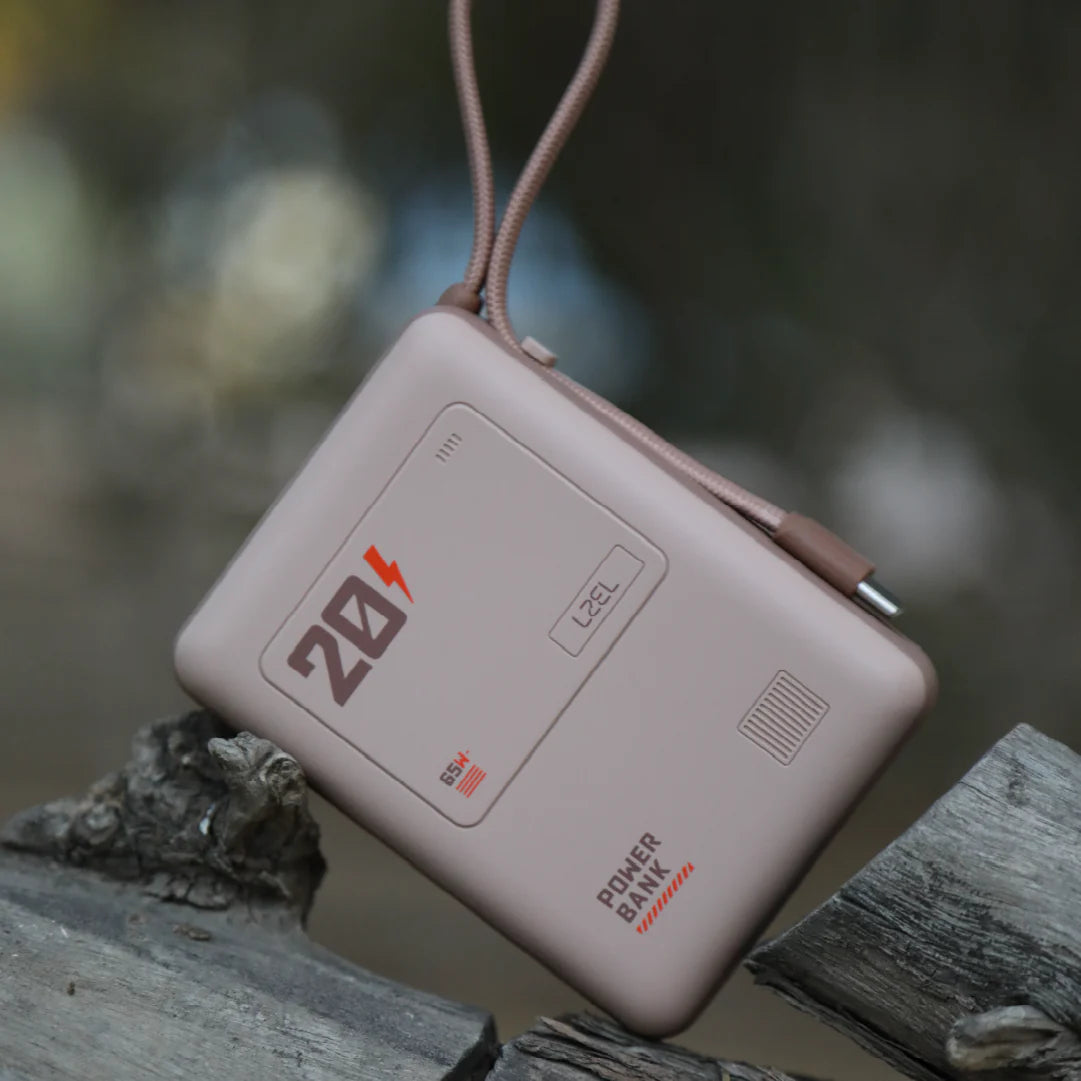 LZEL Zenoflex Surge20 Portable 20000Mah  65W Max Pd Power Bank Dual Usb-C