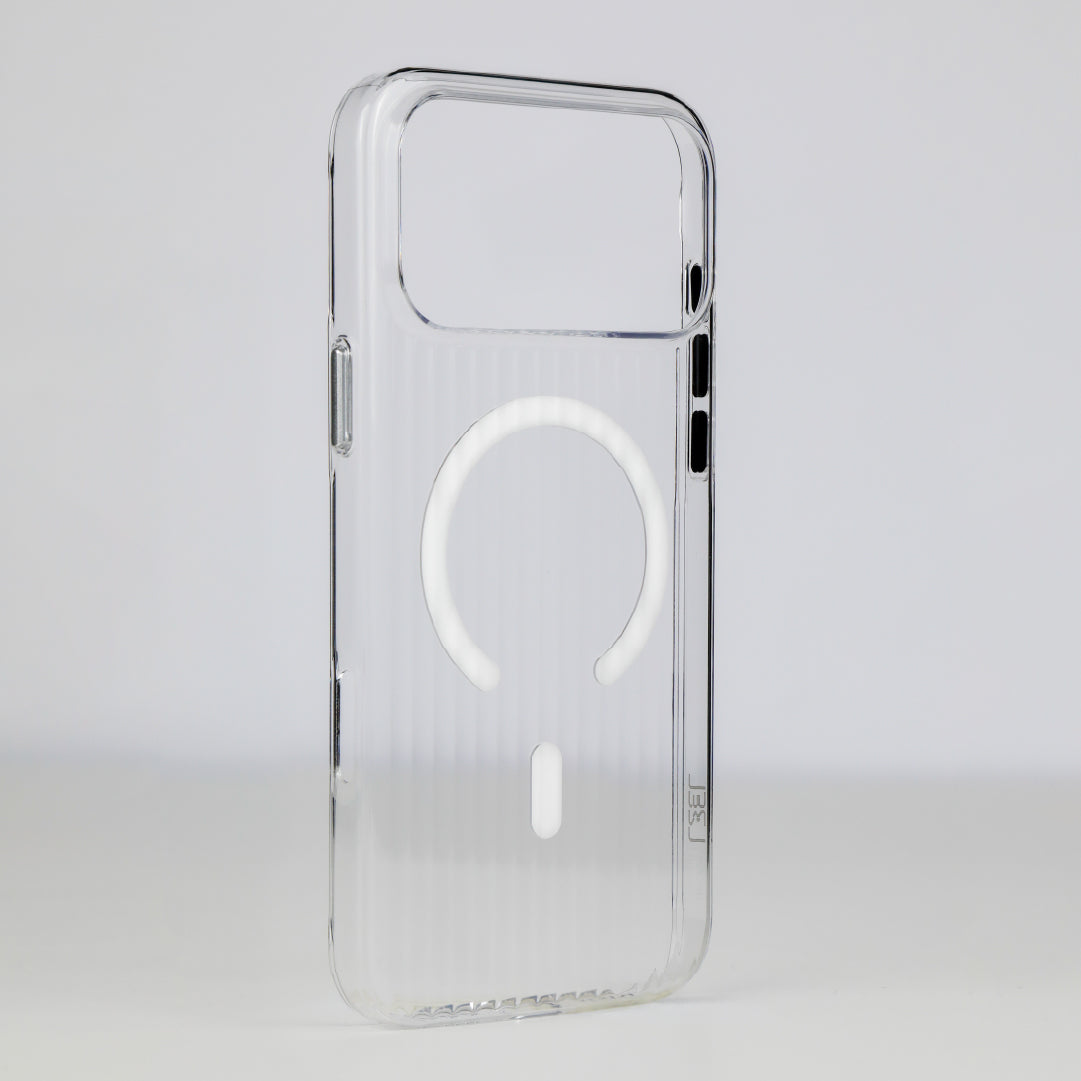 LZEL Magclear Stripe Case for iPhone 17 Pro Max | Clear