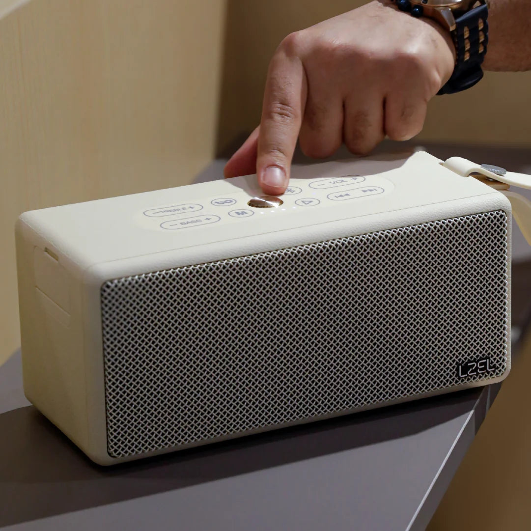 LZEL Aquilasonus Xl Premium Wireless Speaker With Deep Bass Bluetooth 5.4 - Optional Mic Support - 6000mah Battery
