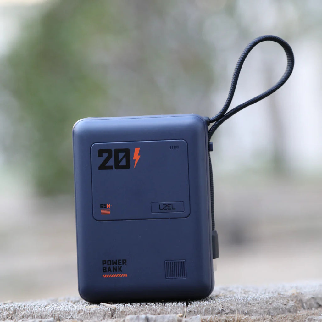 LZEL Zenoflex Surge20 Portable 20000Mah  65W Max Pd Power Bank Dual Usb-C