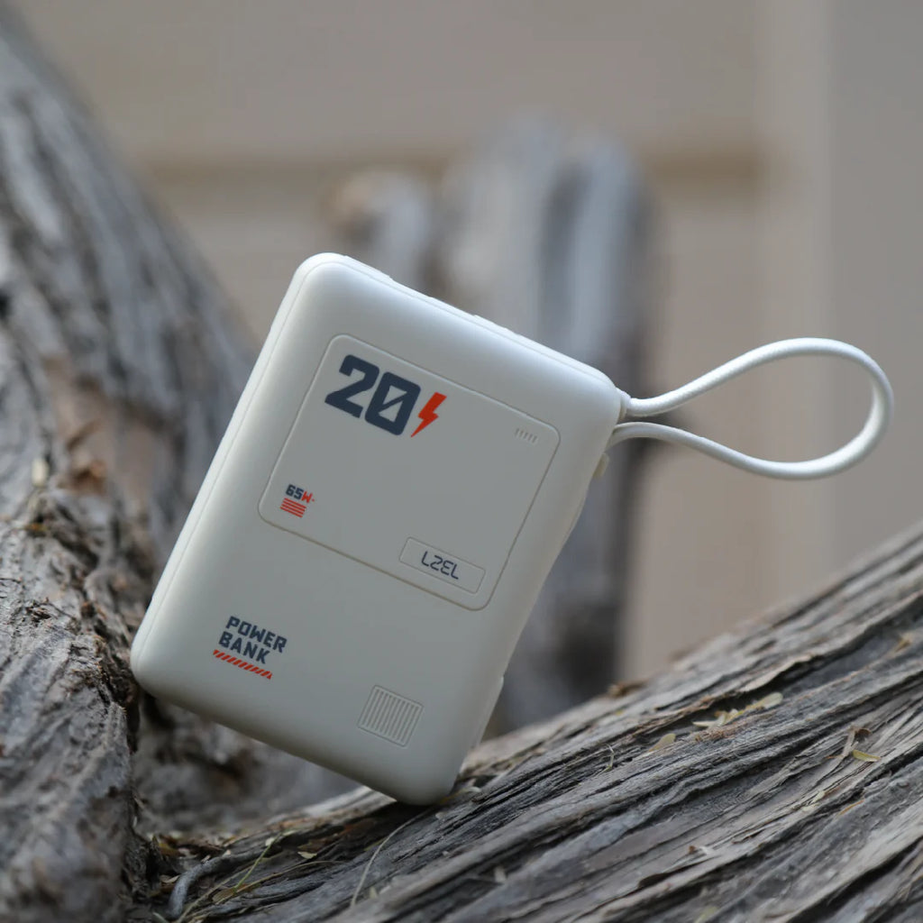 LZEL Zenoflex Surge20 Portable 20000Mah  65W Max Pd Power Bank Dual Usb-C