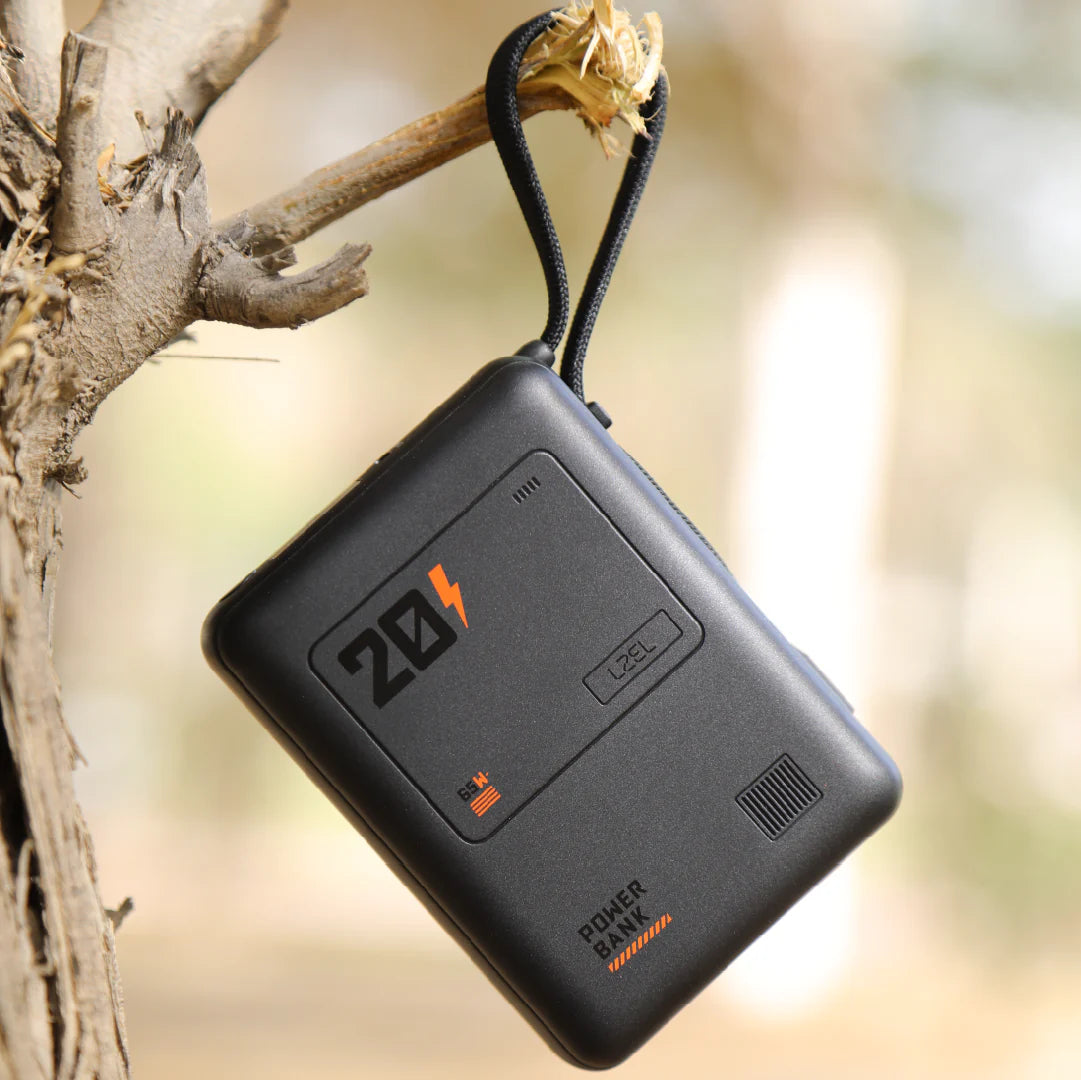 LZEL Zenoflex Surge20 Portable 20000Mah  65W Max Pd Power Bank Dual Usb-C