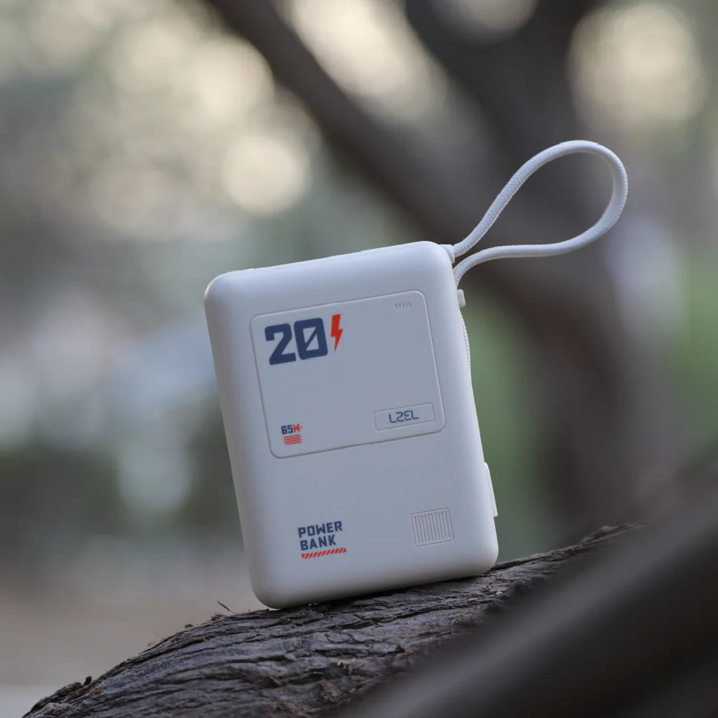 LZEL Zenoflex Surge20 Portable 20000Mah  65W Max Pd Power Bank Dual Usb-C