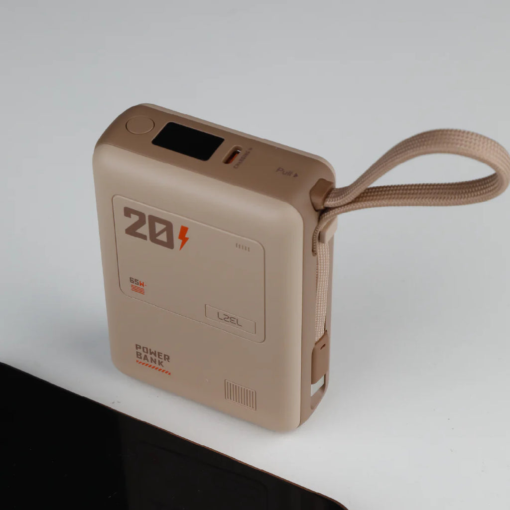 LZEL Zenoflex Surge20 Portable 20000Mah  65W Max Pd Power Bank Dual Usb-C