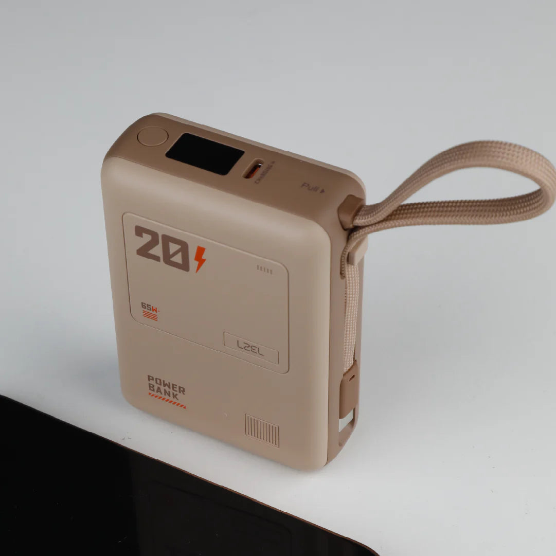 LZEL Zenoflex Surge20 Portable 20000Mah  65W Max Pd Power Bank Dual Usb-C