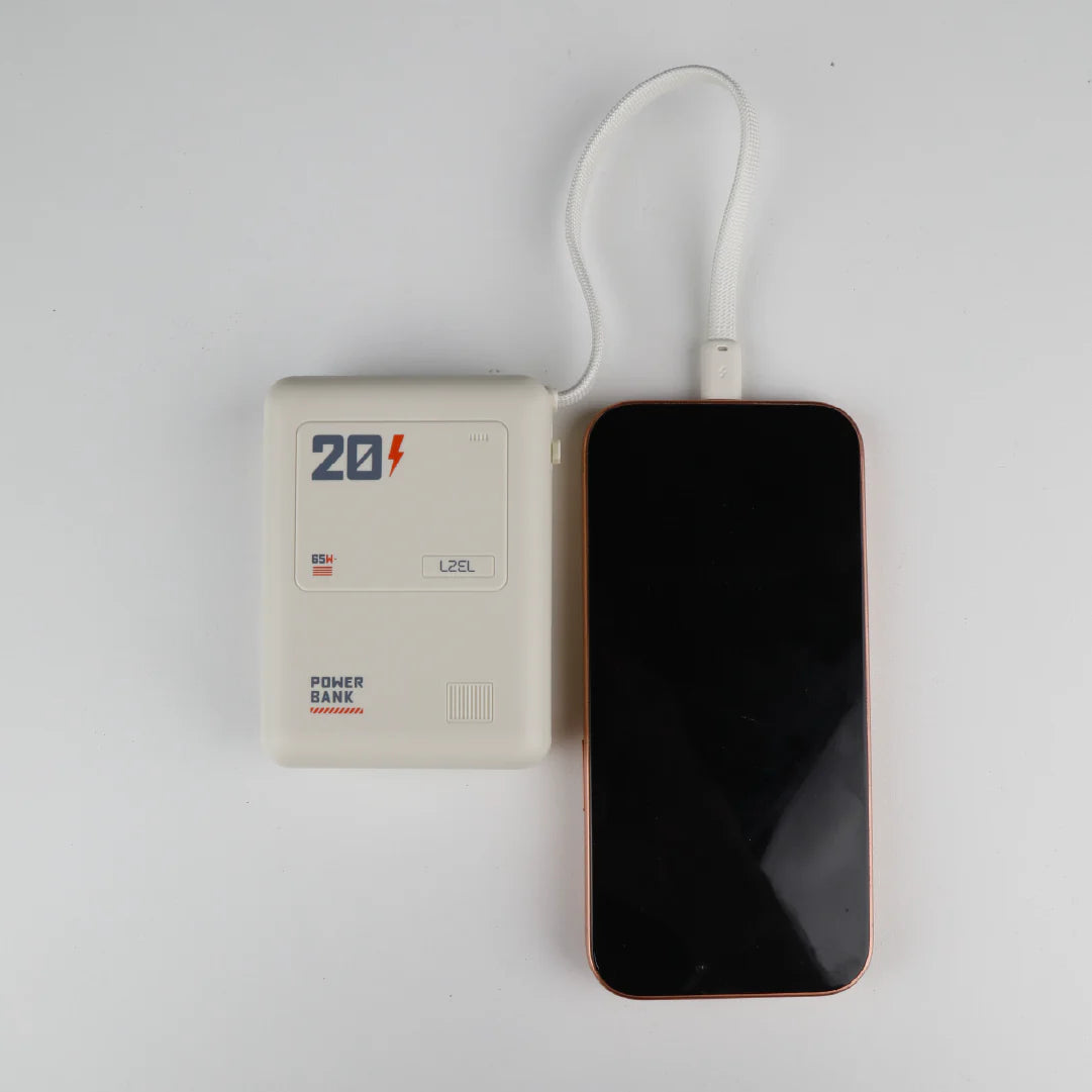 LZEL Zenoflex Surge20 Portable 20000Mah  65W Max Pd Power Bank Dual Usb-C