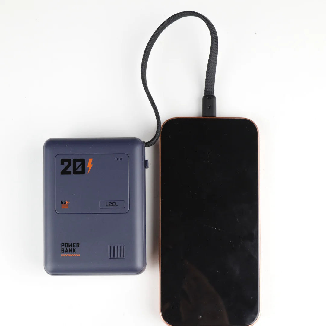 LZEL Zenoflex Surge20 Portable 20000Mah  65W Max Pd Power Bank Dual Usb-C