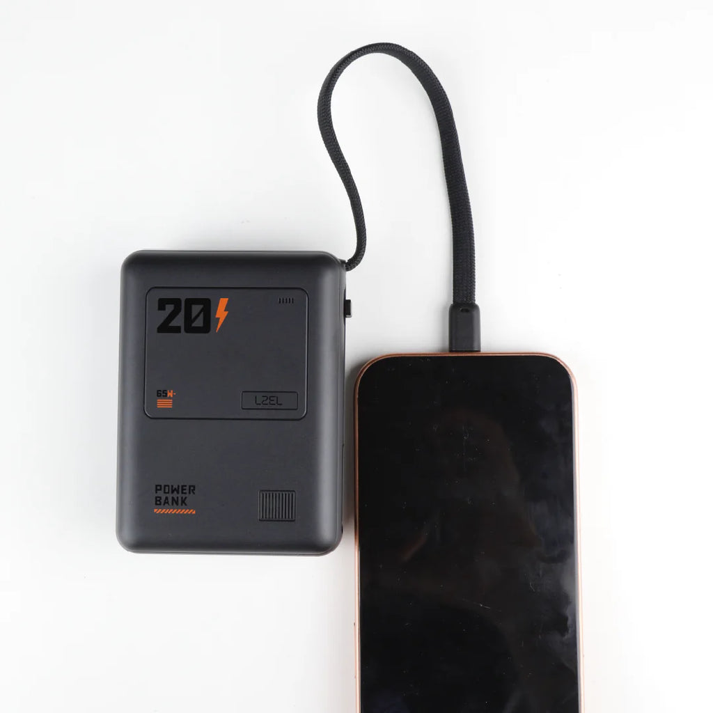 LZEL Zenoflex Surge20 Portable 20000Mah  65W Max Pd Power Bank Dual Usb-C