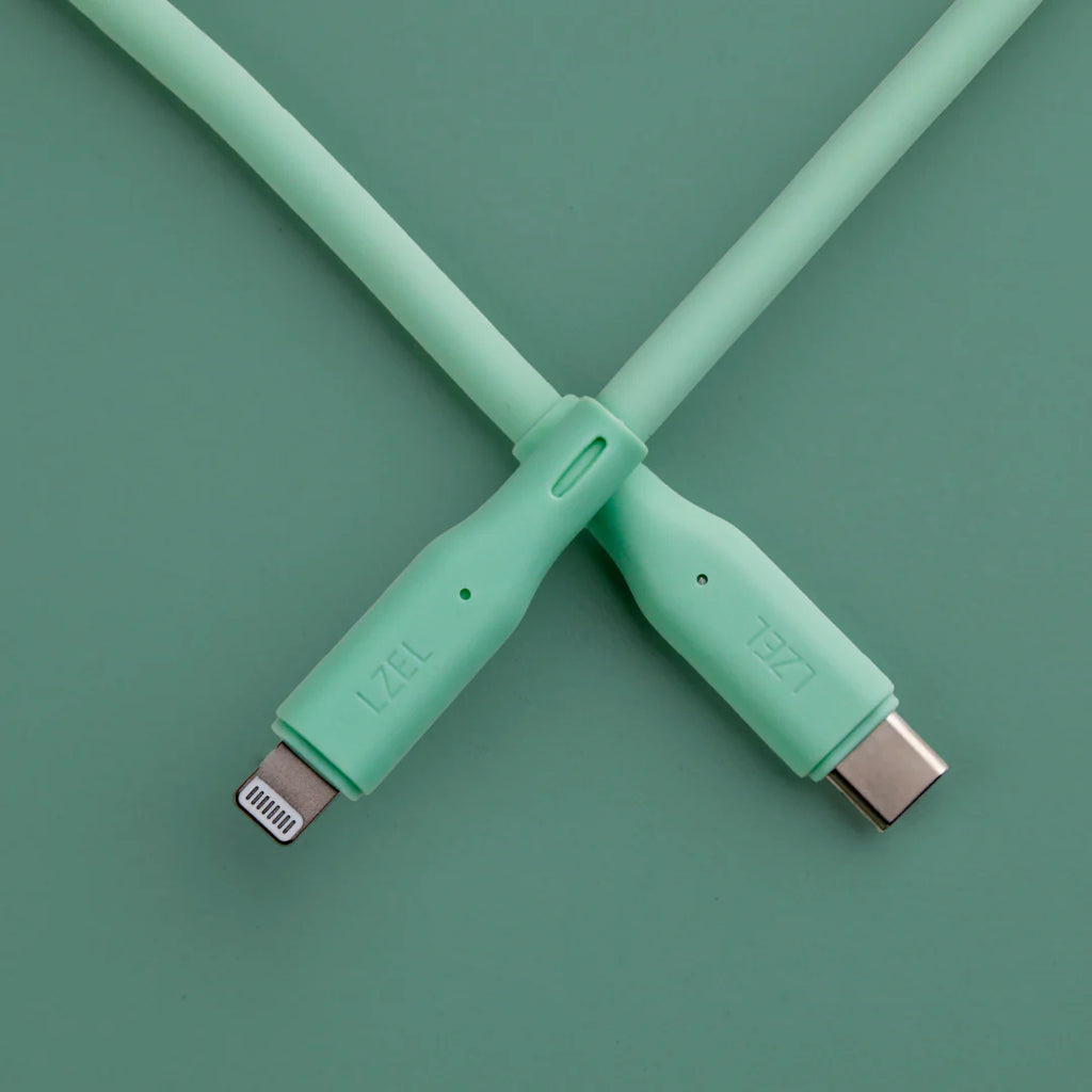 LZEL Celeris Silox CXL Soft Silicone USB-C to Lightning Cable, 480Mbps, 60W Max, 2m