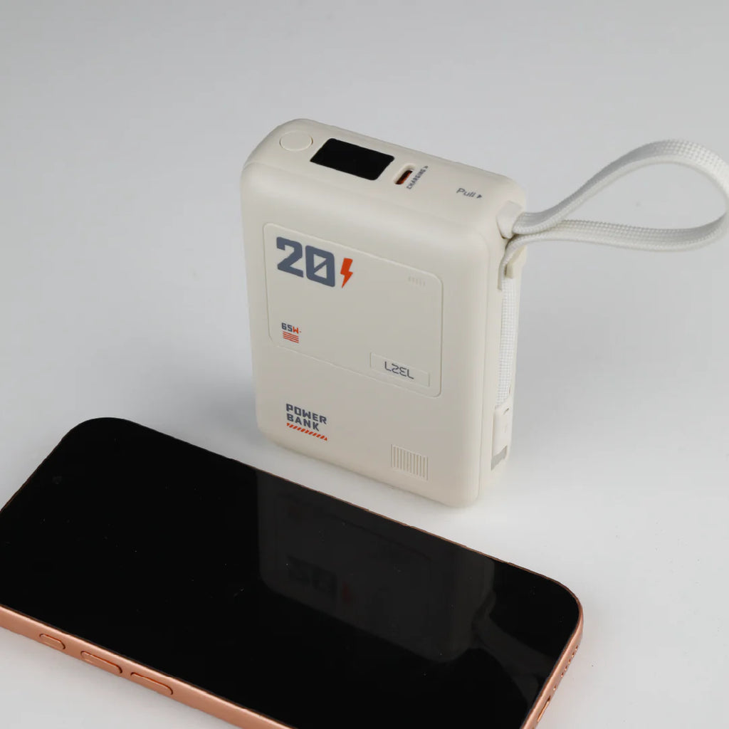 LZEL Zenoflex Surge20 Portable 20000Mah  65W Max Pd Power Bank Dual Usb-C