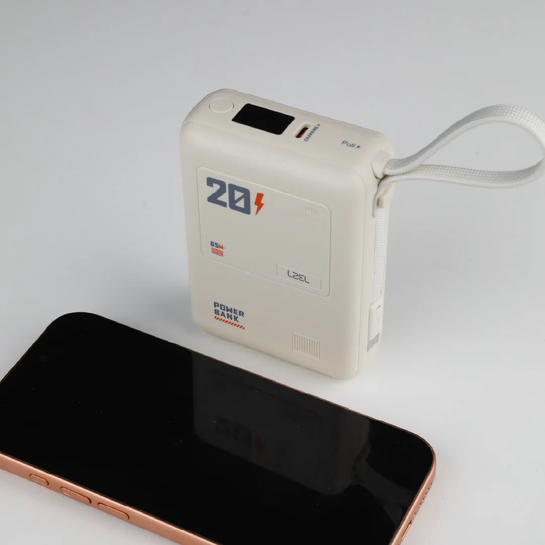 LZEL Zenoflex Surge20 Portable 20000Mah  65W Max Pd Power Bank Dual Usb-C