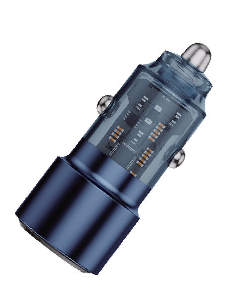 Asli Global Power Ride Pro 90w Car Charger Dual USB-C