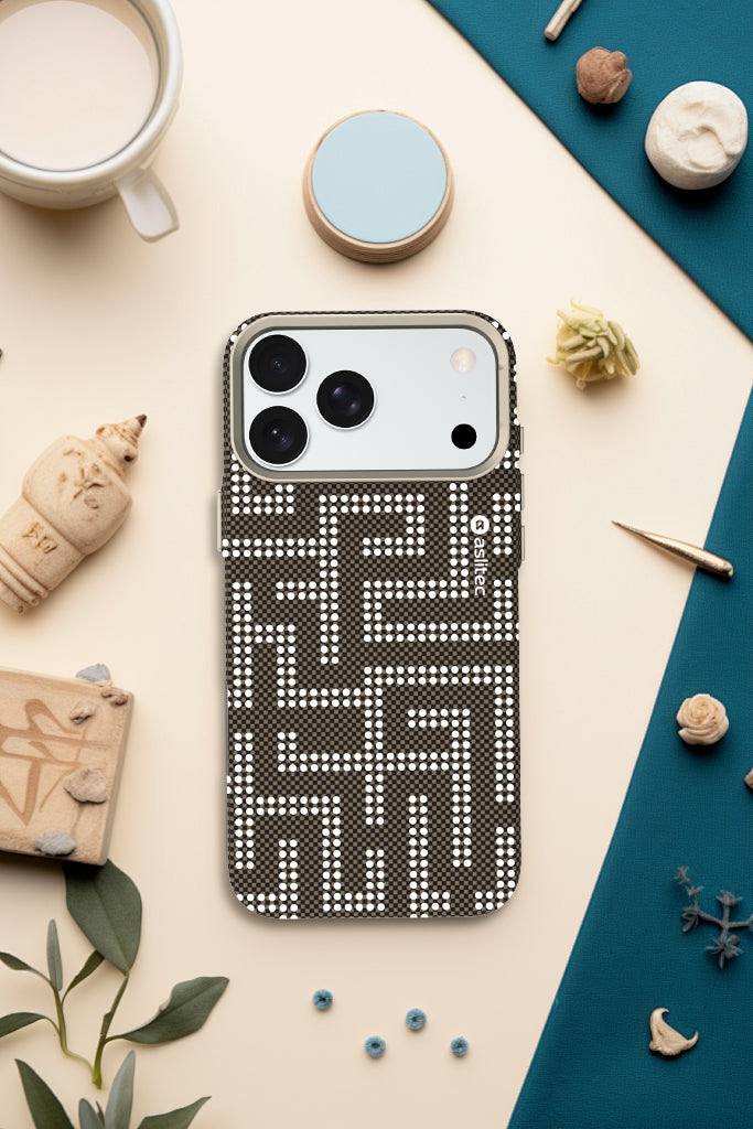 aslitec MAZEMAG MagSafe Case with Metal Accents & Maze Pattern for iPhone 18 Pro Max