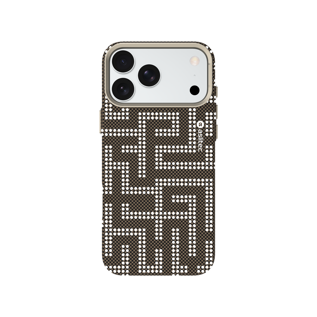 aslitec MAZEMAG MagSafe Case with Metal Accents & Maze Pattern for iPhone 18 Pro