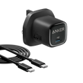 Anker Charger (25W, Compact) with USB-C cable | Black