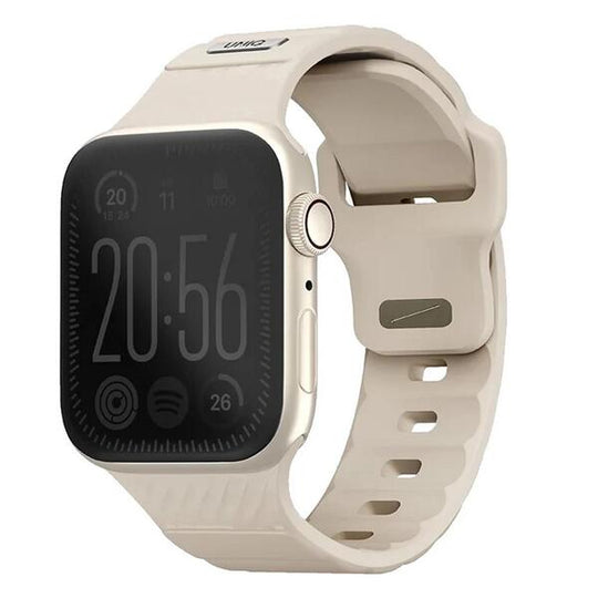 UNIQ Stride FKM Rubber Apple Watch Strap â?? 41/40/38mm | Pale Khaki