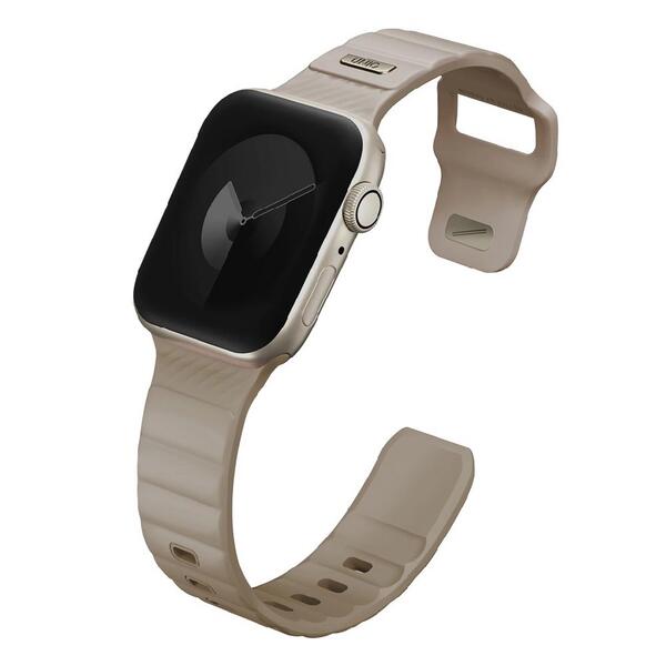 UNIQ Stride FKM Rubber Apple Watch Strap â?? 41/40/38mm | Pale Khaki