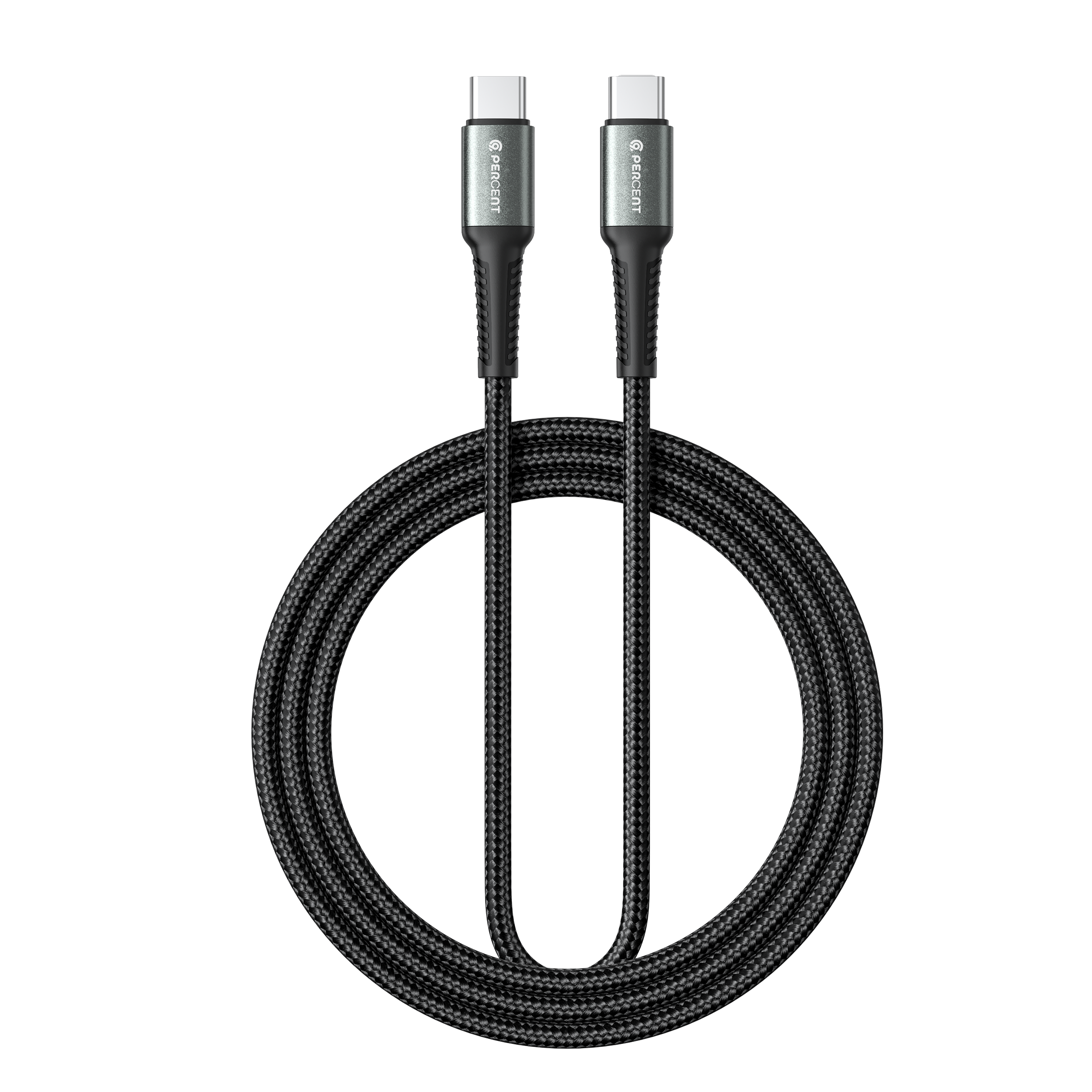 90 Percent Voltix90 Core – USB-C to USB-C Braided Cable, 2M
