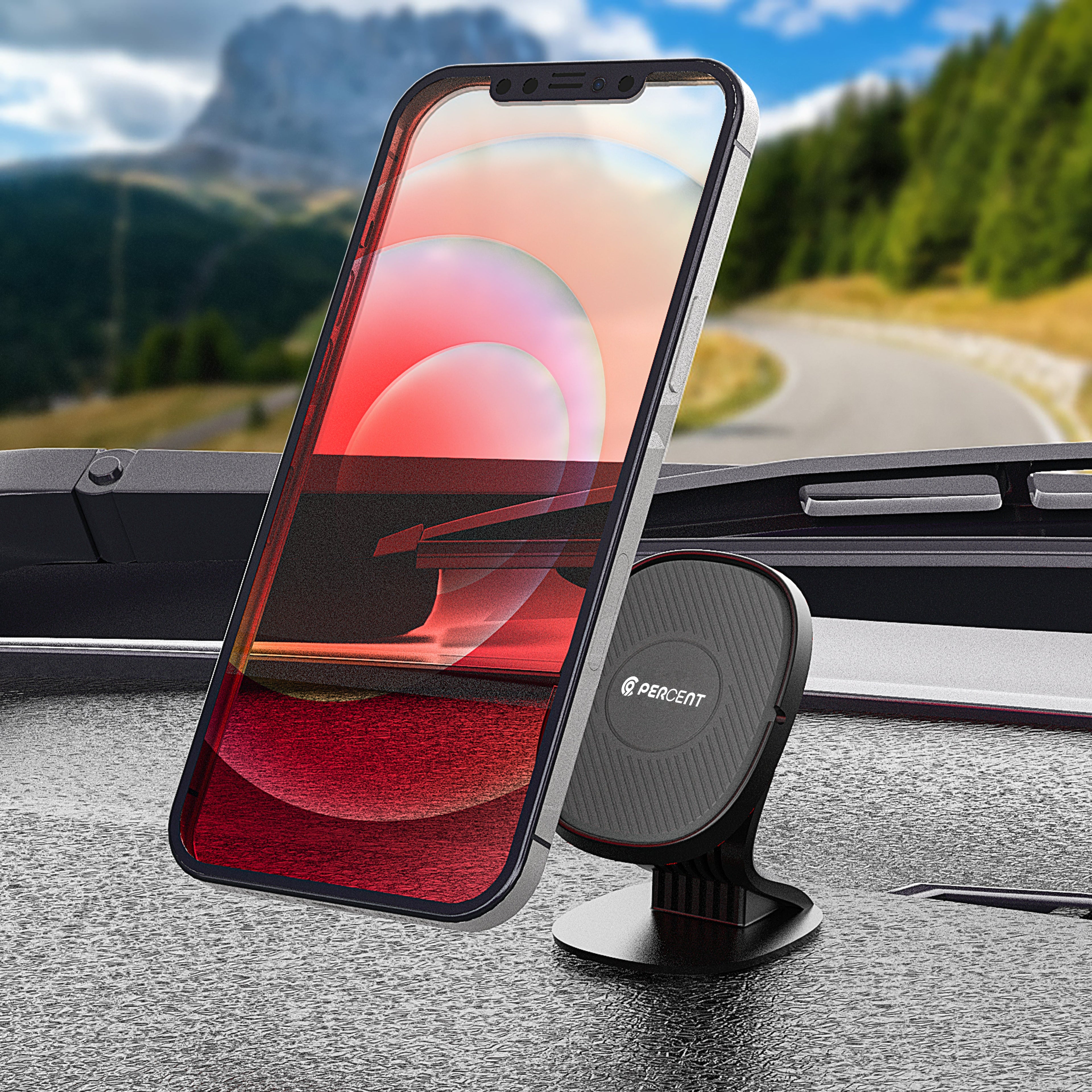 90 Percent DriveMag Mount – 360° Universal Magnetic Car Phone Mount
