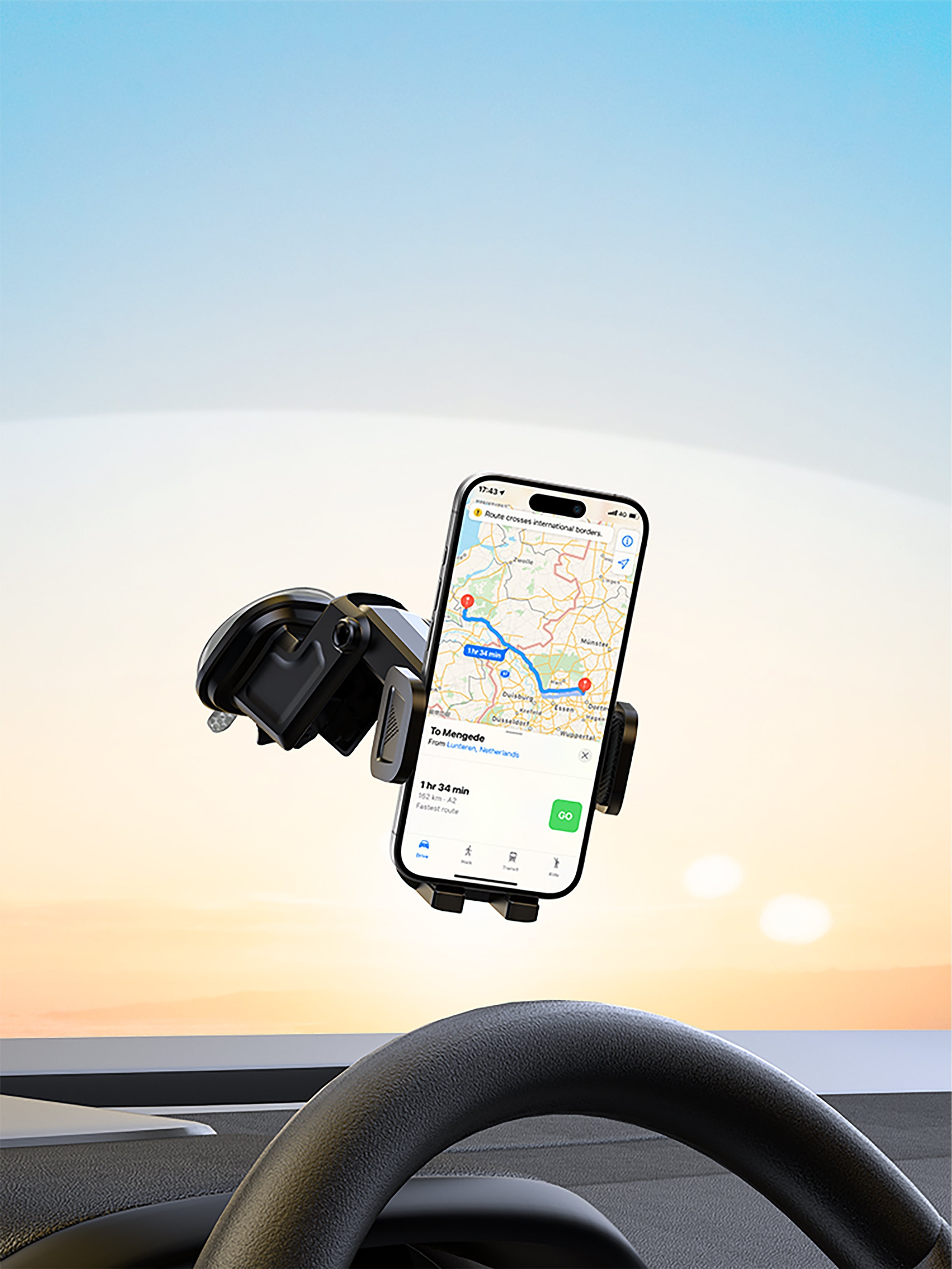 90 Percent Motogrip Secure90 Universal Car Dashboard Phone Mount Black