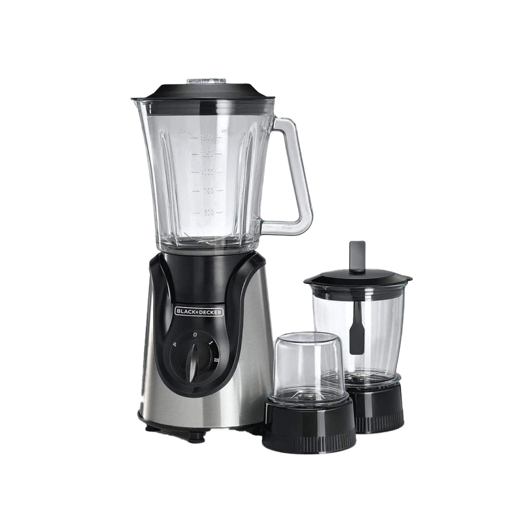 Black & Decker 600W Glass Blender with with Grinder and Mincer Chopper