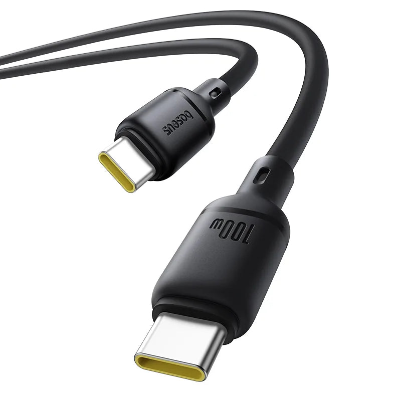 Baseus Silky Fast Charging Cable USB-C to USB-C 100W 2m | Cluster Black