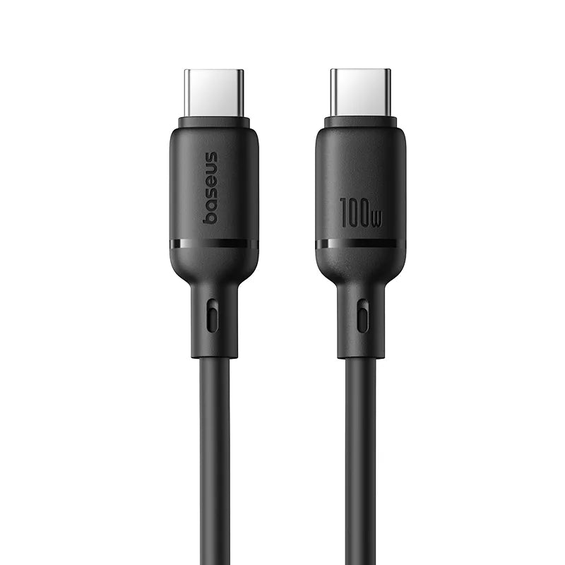 Baseus Silky Fast Charging Cable USB-C to USB-C 100W 1m | Cluster Black